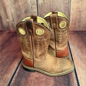 Kids Brown Leather Boots